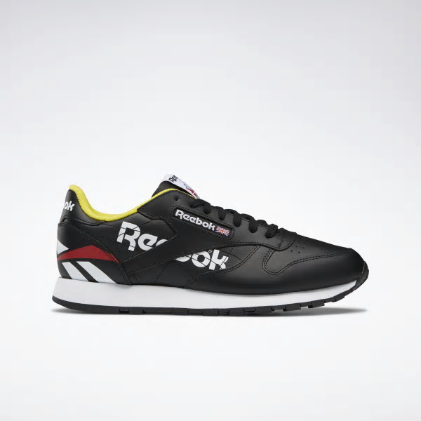 Reebok Classic Leather Shoes For Women Colour:Black/White/Red
